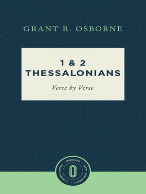 cover image of 1 and 2 Thessalonians Verse by Verse